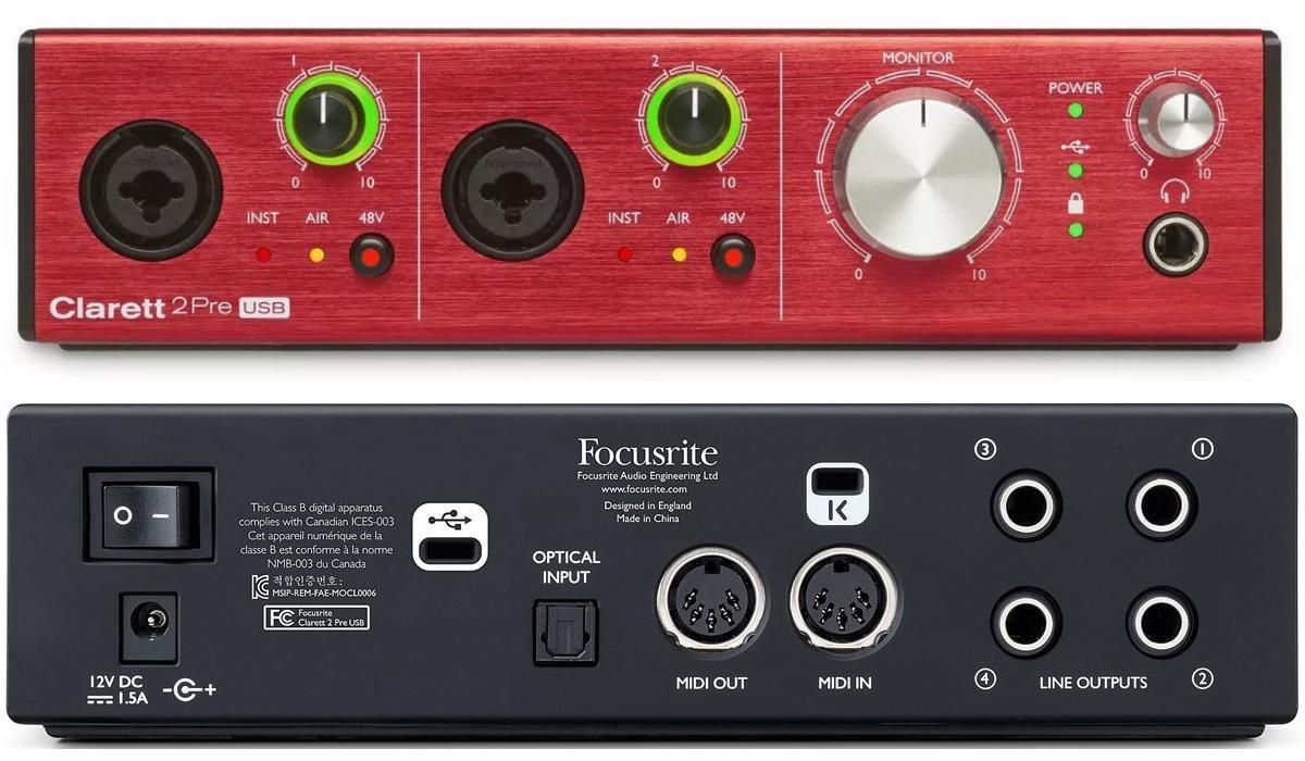 Focusrite clarett 2pre usb обзор