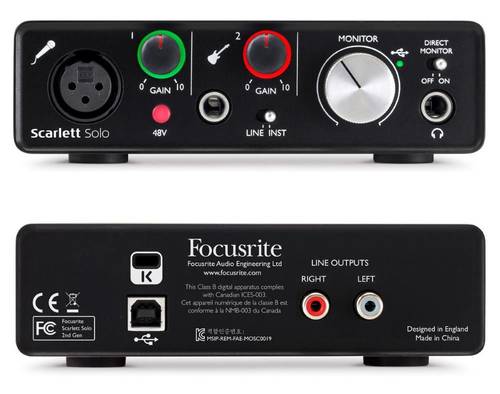 Внешняя звуковая карта focusrite solo