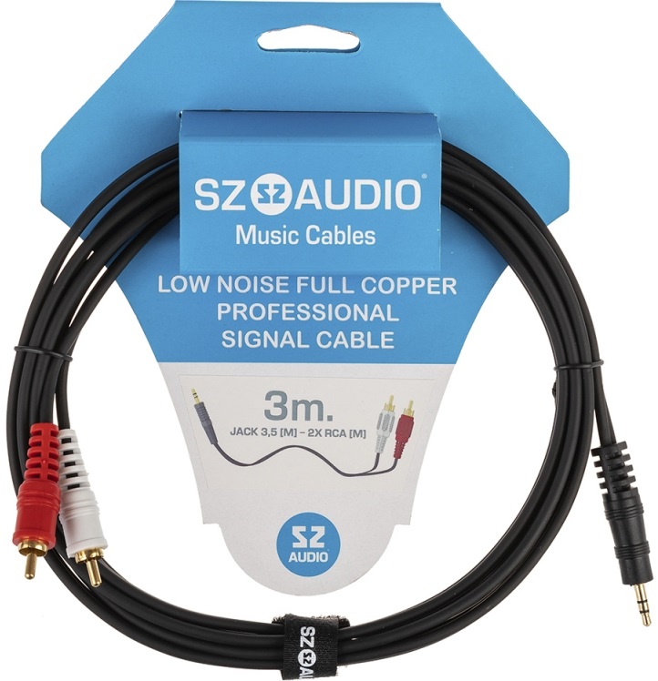 SZ-Audio - Jack 3,5 - 2X RCA 3m