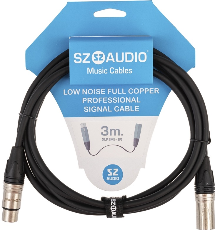 SZ-Audio - XLRm - XLRf 3m