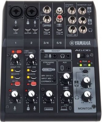 Yamaha - AG06 mk2 (черный)