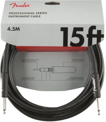 Fender - 15' INST CABLE BLK