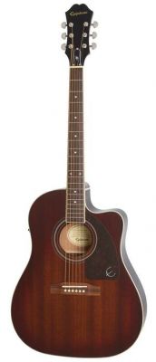 Epiphone - AJ-220SCE Mahogany Burst